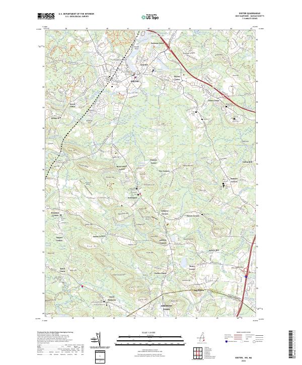 Exeter, NH-MA — USGS 7.5-minute topo (2024)