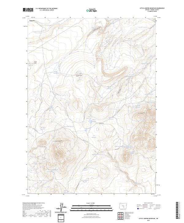 Little Juniper Mountain, OR — USGS 7.5-minute topo (2023)