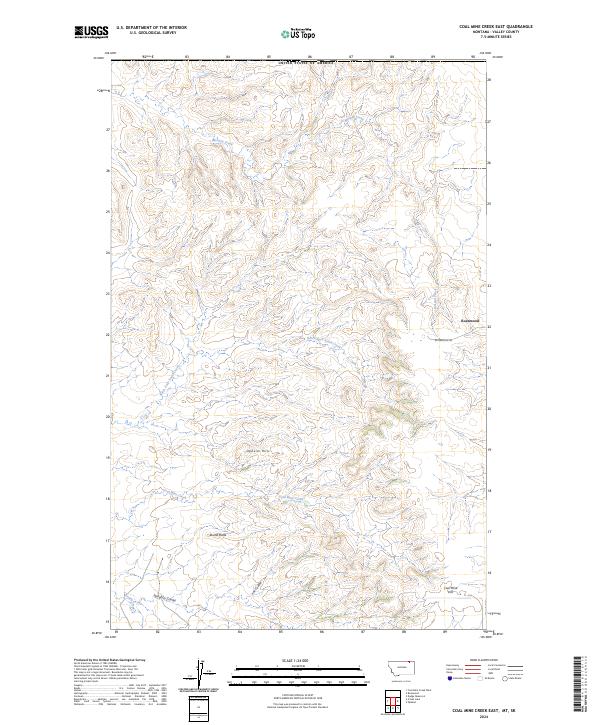 Coal Mine Creek East, MT-SK — USGS 7.5-minute topo (2024)