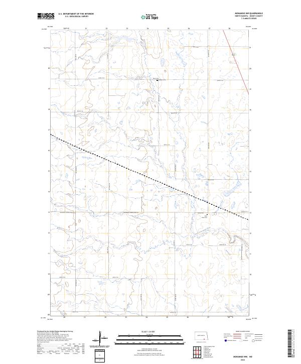 Monango NW, ND — USGS 7.5-minute topo (2024)