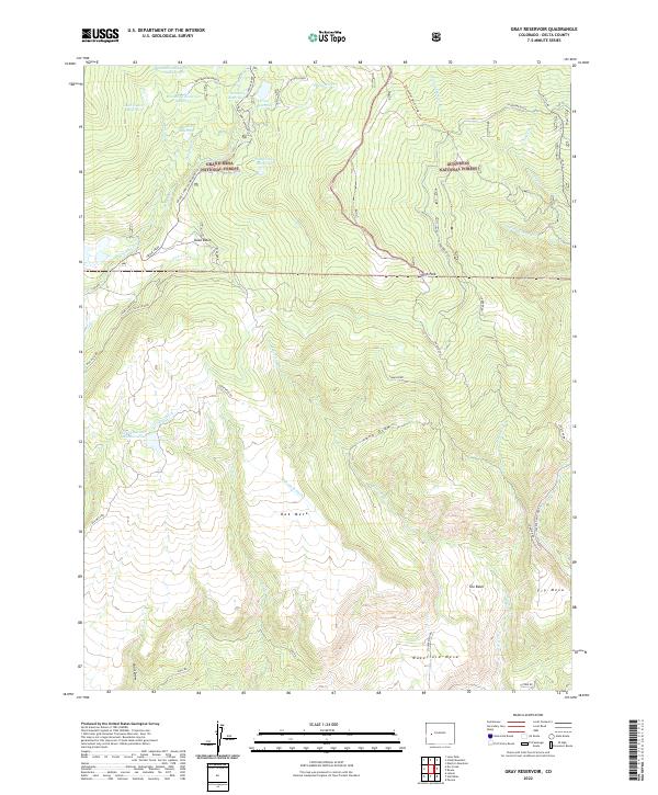 Gray Reservoir, CO — USGS 7.5-minute topo (2022)