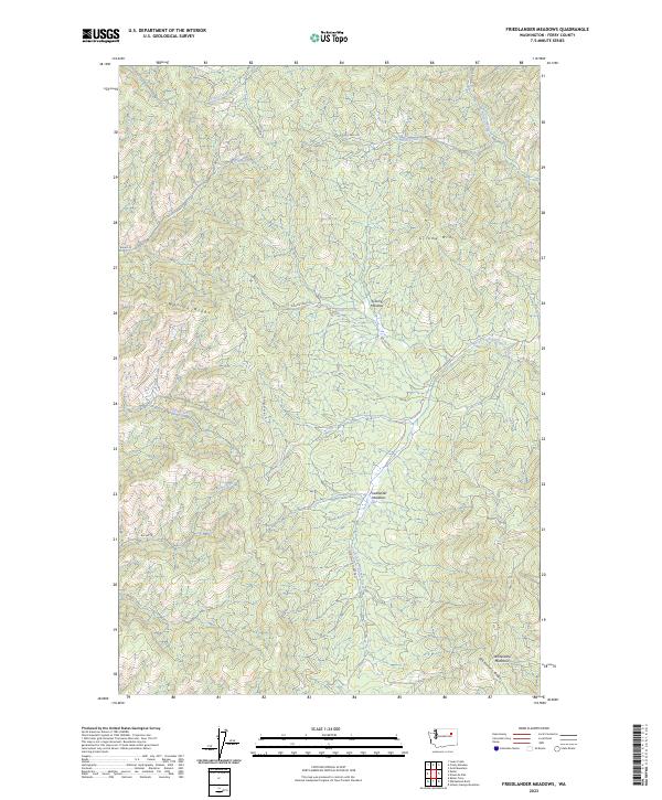 Friedlander Meadows, WA — USGS 7.5-minute topo (2023)
