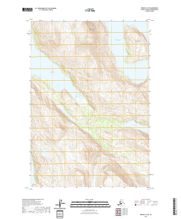 Kodiak C-5 NE, AK — USGS 7.5-minute topo (2021)