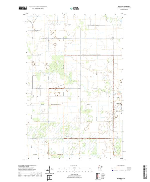 Grygla SW, MN — USGS 7.5-minute topo (2022)