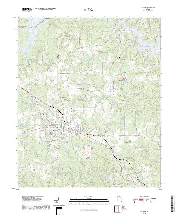 Jackson, GA — USGS 7.5-minute topo (2024)