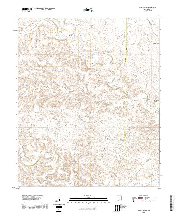 Skunk Canyon, NM — USGS 7.5-minute topo (2023)