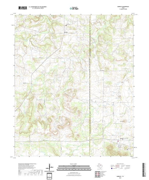 Markley, TX — USGS 7.5-minute topo (2022)