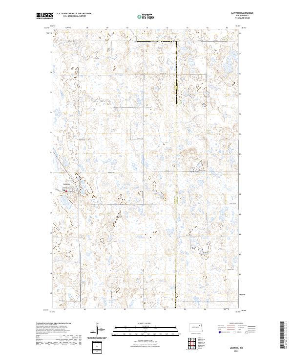 Lawton, ND — USGS 7.5-minute topo (2024)