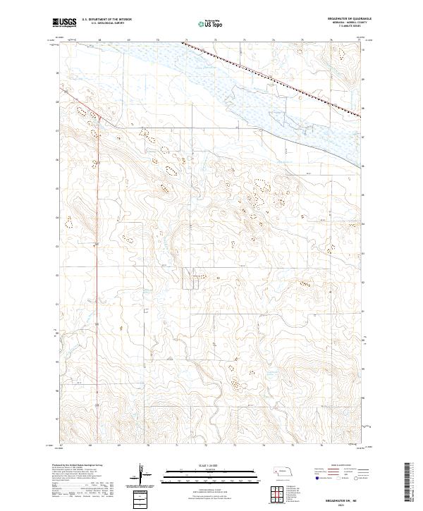 Broadwater SW, NE — USGS 7.5-minute topo (2021)