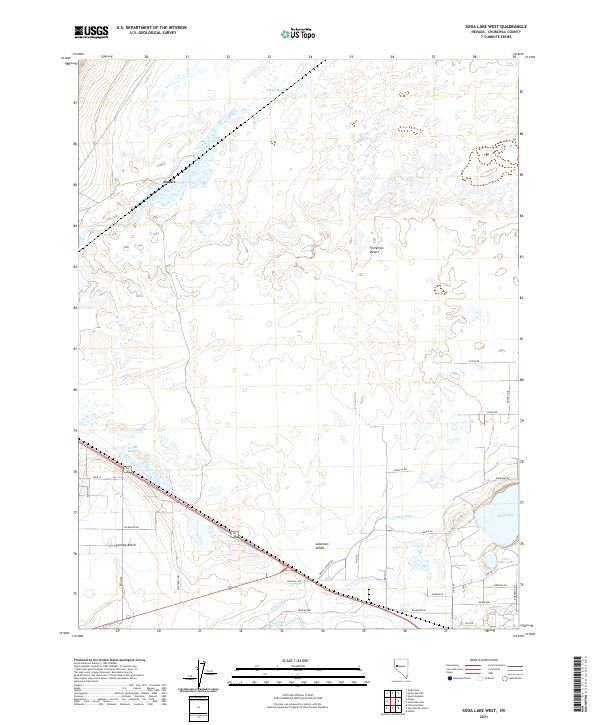 Soda Lake West, NV — USGS 7.5-minute topo (2021)