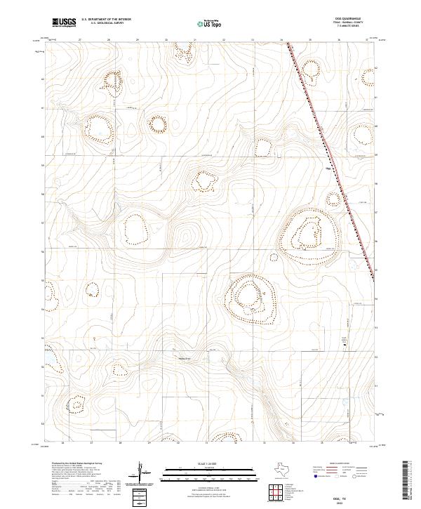 Ogg, TX — USGS 7.5-minute topo (2022)