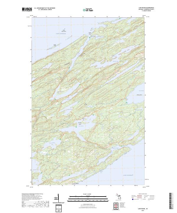 Lake Richie, MI — USGS 7.5-minute topo (2023)
