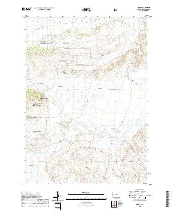 Merna, WY — USGS 7.5-minute topo (2021)