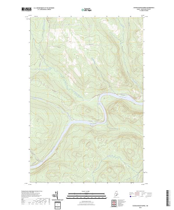 Schoolhouse Rapids, ME — USGS 7.5-minute topo (2024)