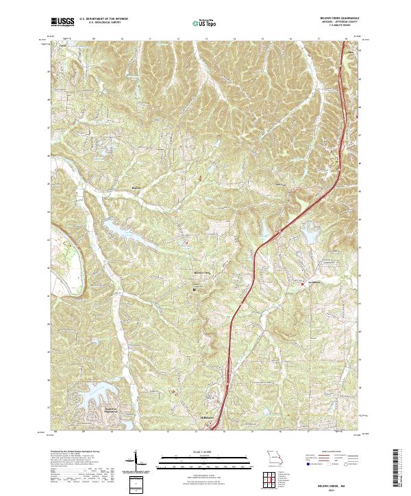 Belews Creek, MO — USGS 7.5-minute topo (2021)