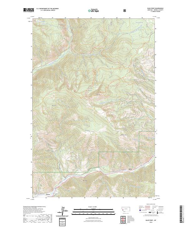 Blue Point, MT — USGS 7.5-minute topo (2024)