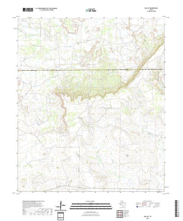 Gail NE, TX — USGS 7.5-minute topo (2022)