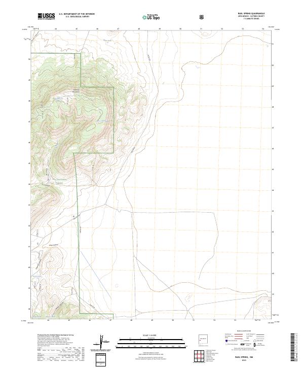 Rael Spring, NM — USGS 7.5-minute topo (2023)