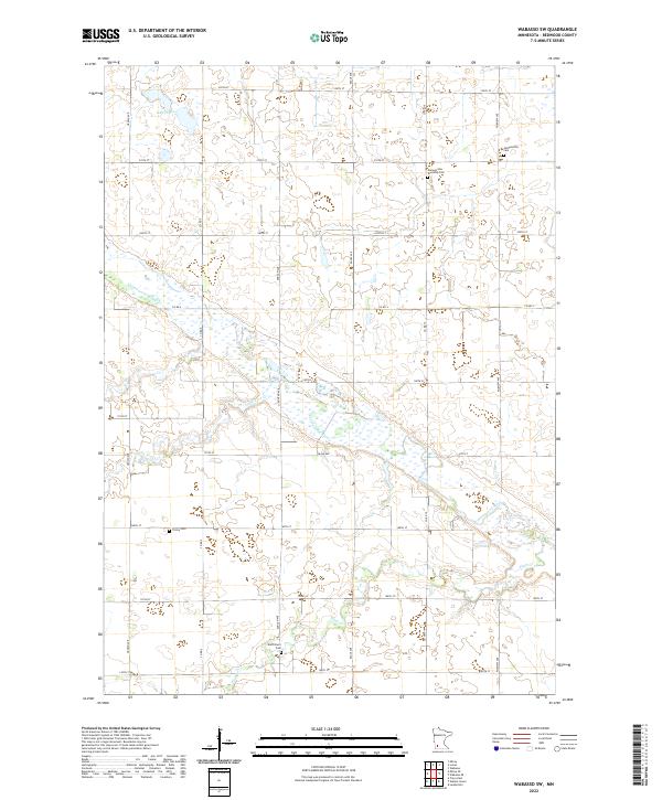 Wabasso SW, MN — USGS 7.5-minute topo (2022)