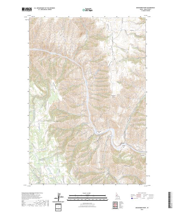 Moughmer Point, ID — USGS 7.5-minute topo (2024)
