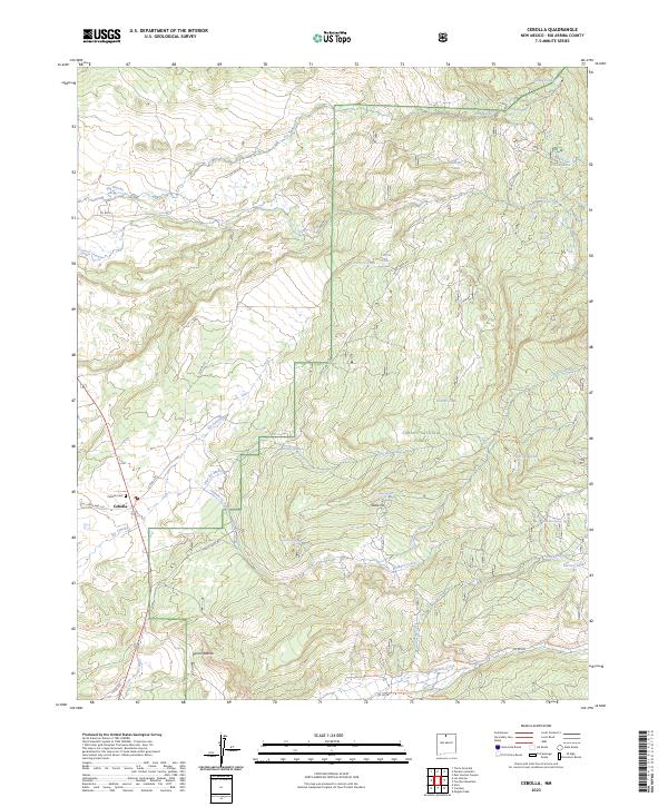 Cebolla, NM — USGS 7.5-minute topo (2023)
