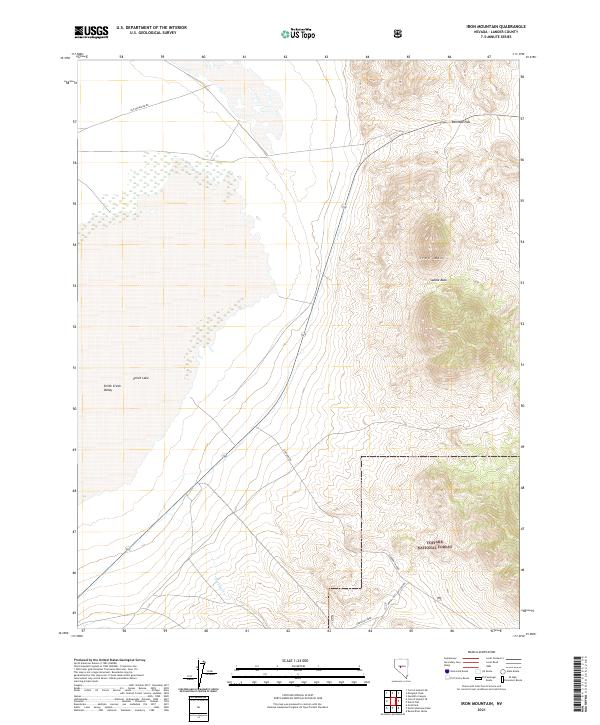 Iron Mountain, NV — USGS 7.5-minute topo (2021)