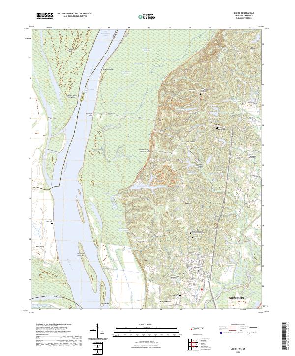 Locke, TN-AR — USGS 7.5-minute topo (2022)