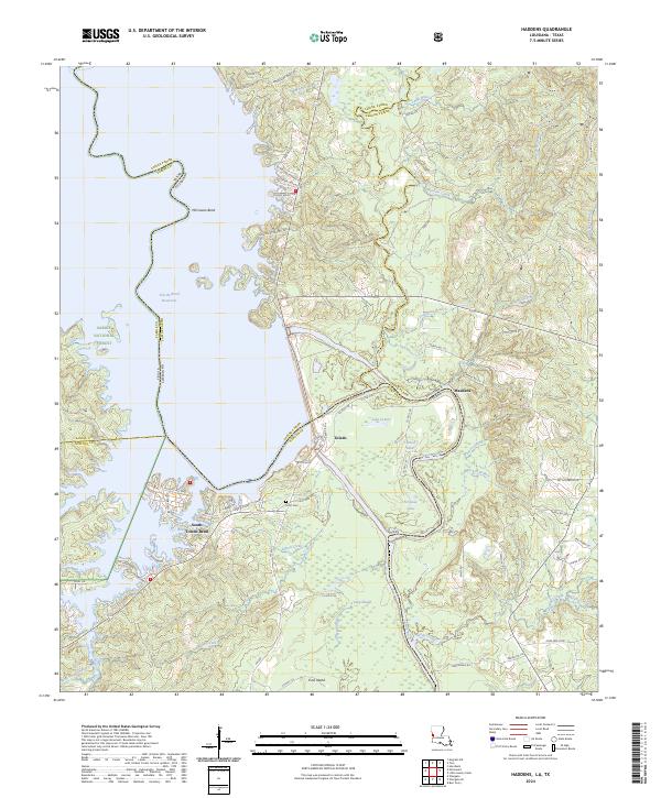 Haddens, LA-TX — USGS 7.5-minute topo (2024)