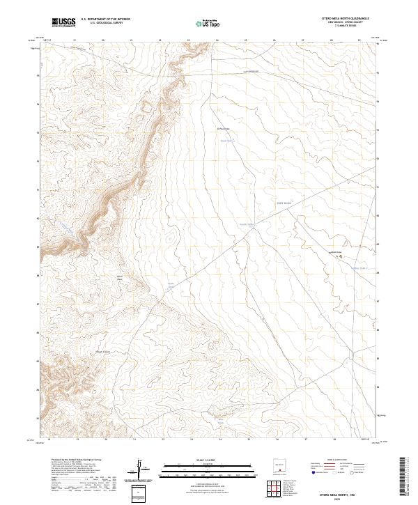 Otero Mesa North, NM — USGS 7.5-minute topo (2023)