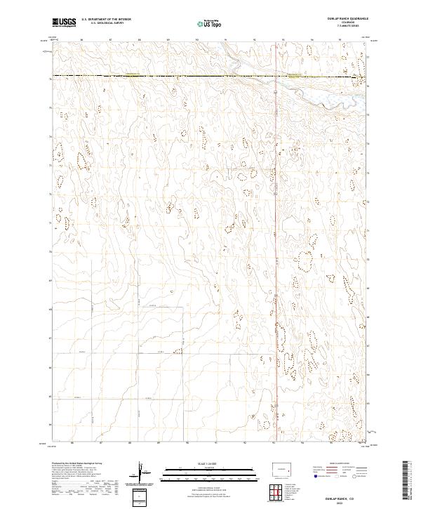 Dunlap Ranch, CO — USGS 7.5-minute topo (2022)