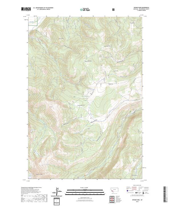 Vipond Park, MT — USGS 7.5-minute topo (2024)