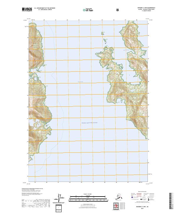 Seward C-3 NW, AK — USGS 7.5-minute topo (2023)