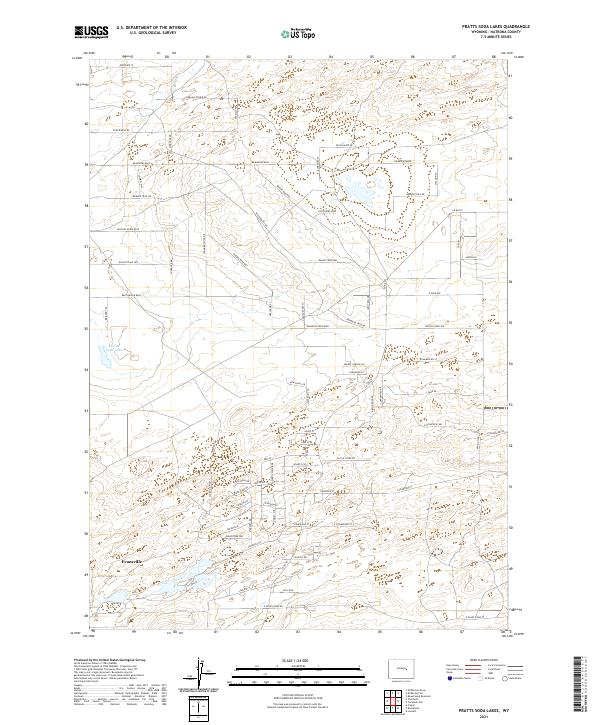 Pratts Soda Lakes, WY — USGS 7.5-minute topo (2021)