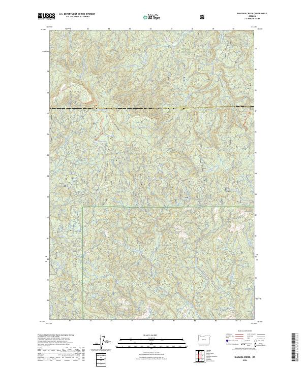 Niagara Creek, OR — USGS 7.5-minute topo (2024)