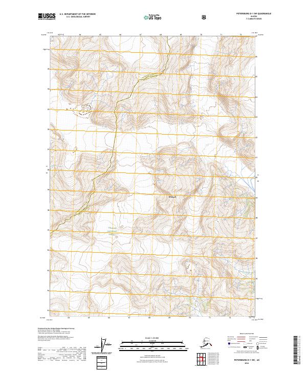 Petersburg D-1 SW, AK — USGS 7.5-minute topo (2024)