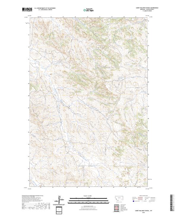 Carey-Malone School, MT — USGS 7.5-minute topo (2024)