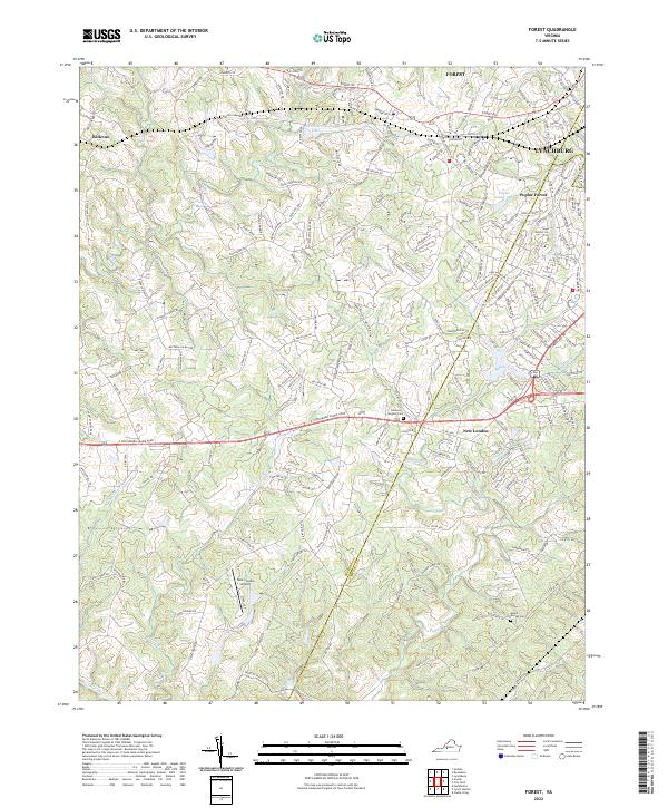 Forest, VA — USGS 7.5-minute topo (2022)