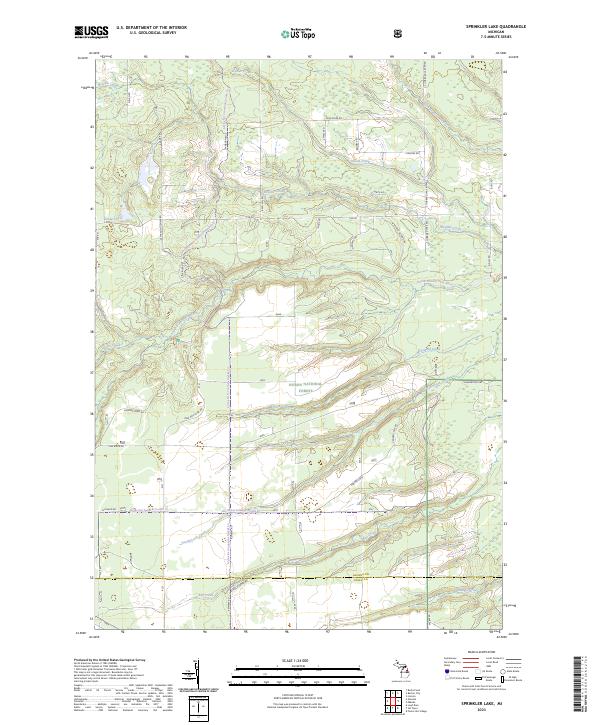 Sprinkler Lake, MI — USGS 7.5-minute topo (2023)