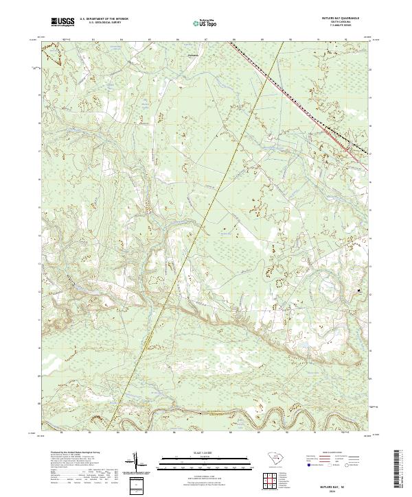Butlers Bay, SC — USGS 7.5-minute topo (2024)