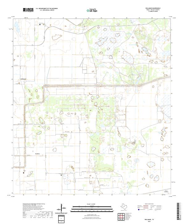 Willamar, TX — USGS 7.5-minute topo (2022)