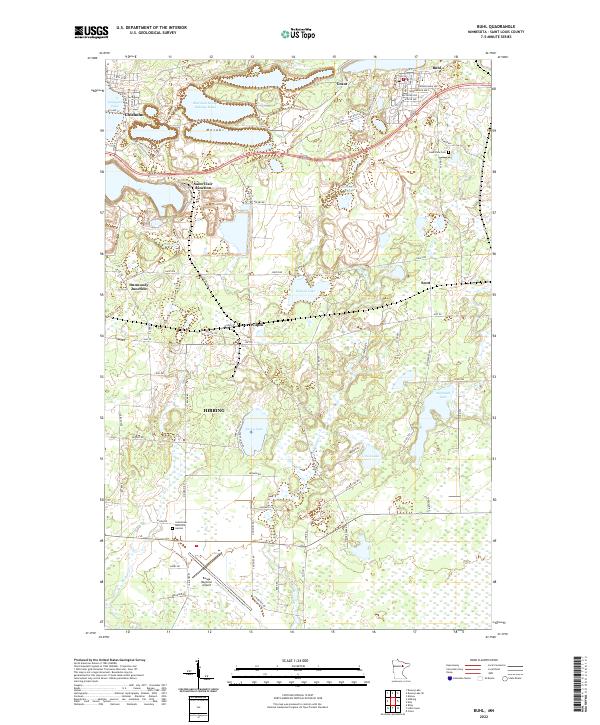 Buhl, MN — USGS 7.5-minute topo (2022)