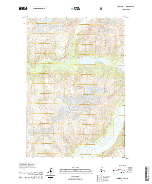 Taku River A-5 NE, AK — USGS 7.5-minute topo (2021)
