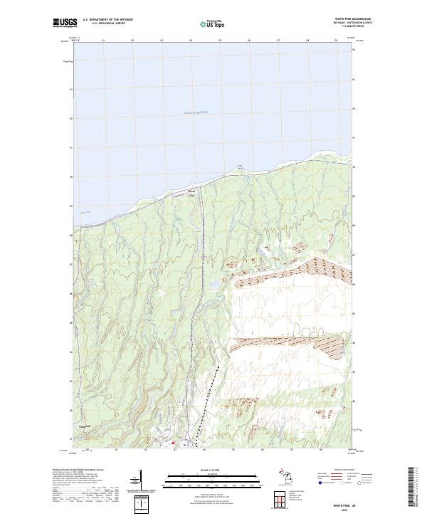 White Pine, MI — USGS 7.5-minute topo (2023)