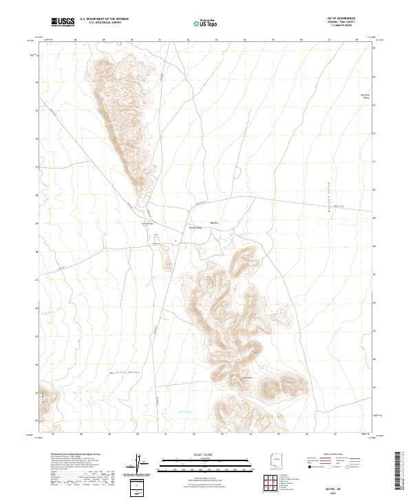 Gu Vo, AZ — USGS 7.5-minute topo (2021)