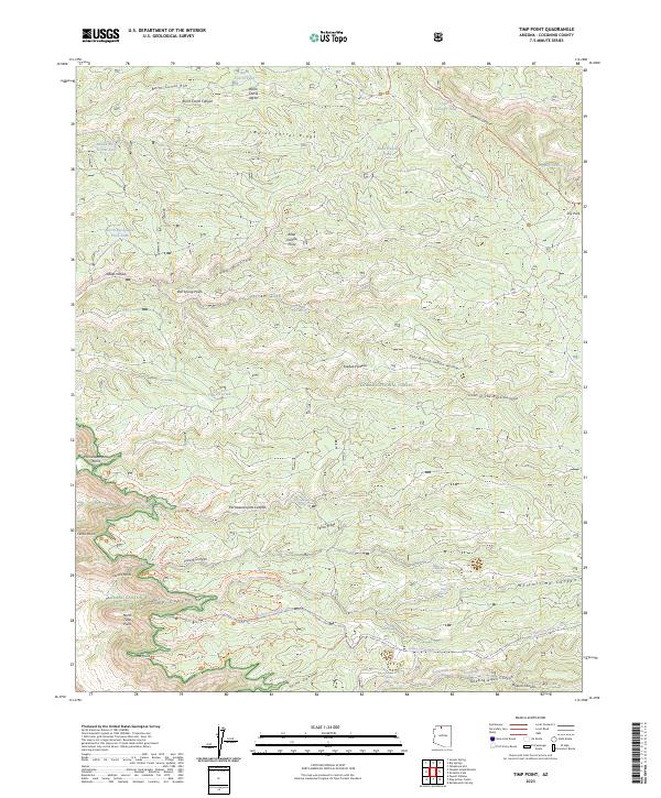 Timp Point, AZ — USGS 7.5-minute topo (2023)