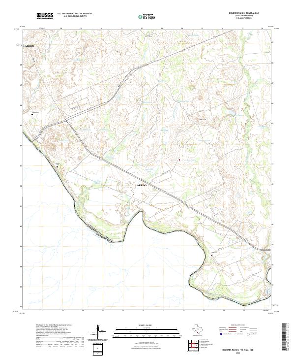 Dolores Ranch, TX,TAM,NLE, US — USGS 7.5-minute topo (2022)