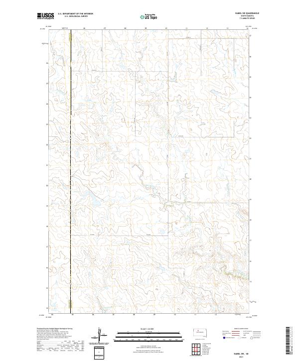 Isabel SW, SD — USGS 7.5-minute topo (2021)