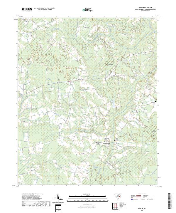 Fowler, SC — USGS 7.5-minute topo (2024)