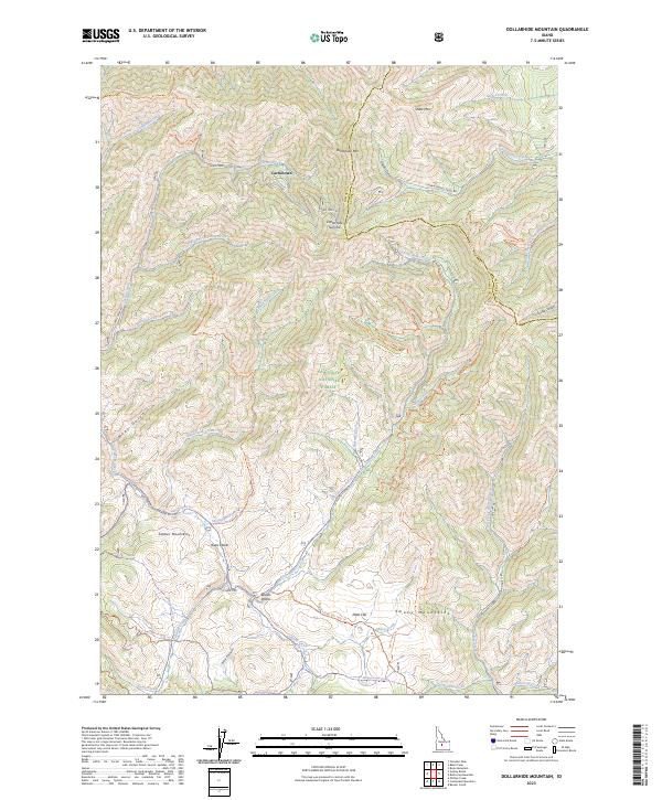 Dollarhide Mountain, ID — USGS 7.5-minute topo (2023)