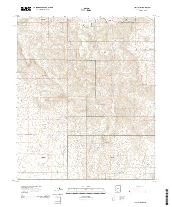 Markham Creek, AZ — USGS 7.5-minute topo (2026)